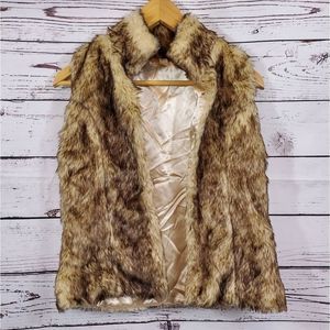 Girls Faux Fur Vest, Size XL